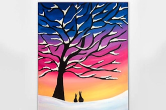 Paint Nite: Winter Snow Tree